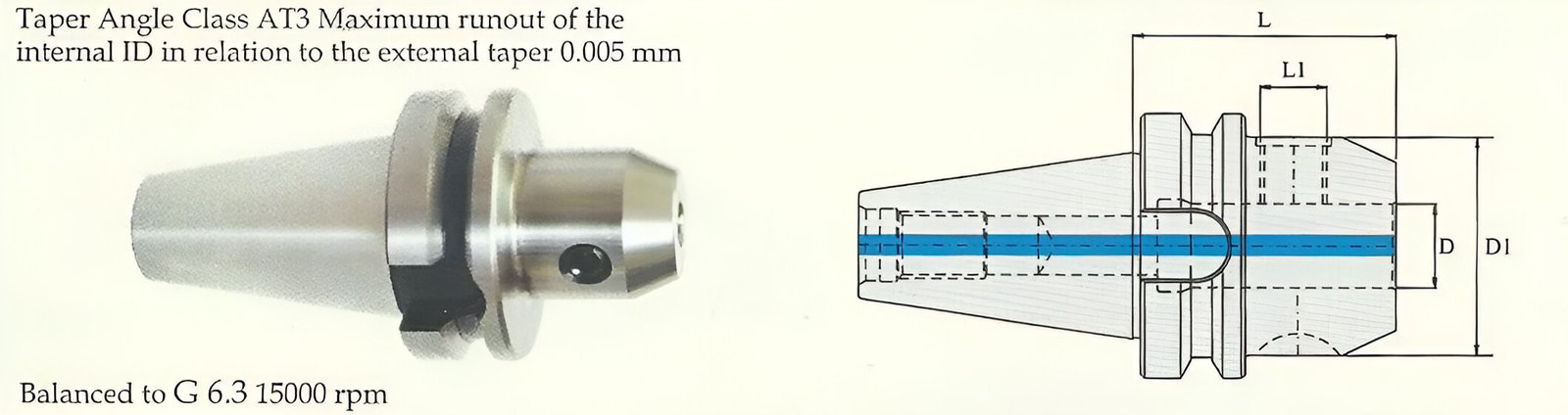 BT50 WN40 160 Weldon Type Holder (Balanced to G 6.3 15000 rpm) (DIN 6359)